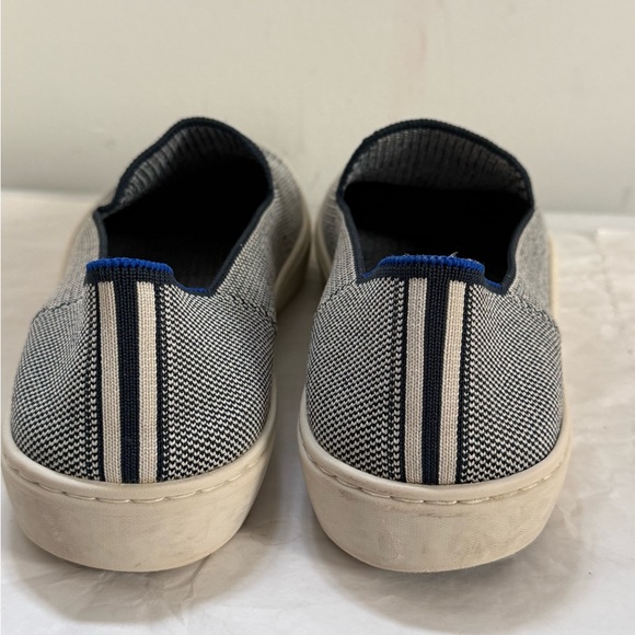 Rothy's The Original Slip On Sneaker in Anchor Blue White Nautical Size 8.5 - Picture 6 of 9